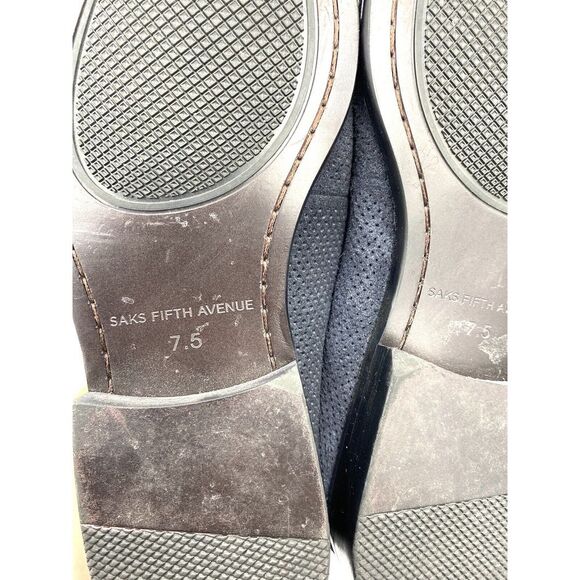 Saks Fifth Avenue Men\'s Suede Bit‎ Loafers Blue Size 7.5 main image 6